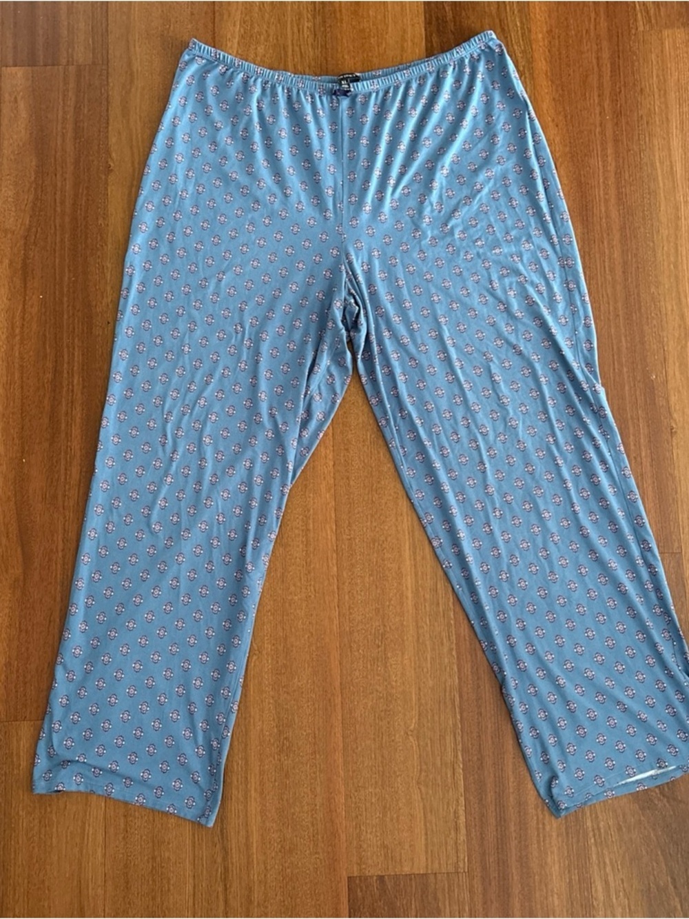 Ellen Tracy Light Blue Floral Pajama‎ Pants